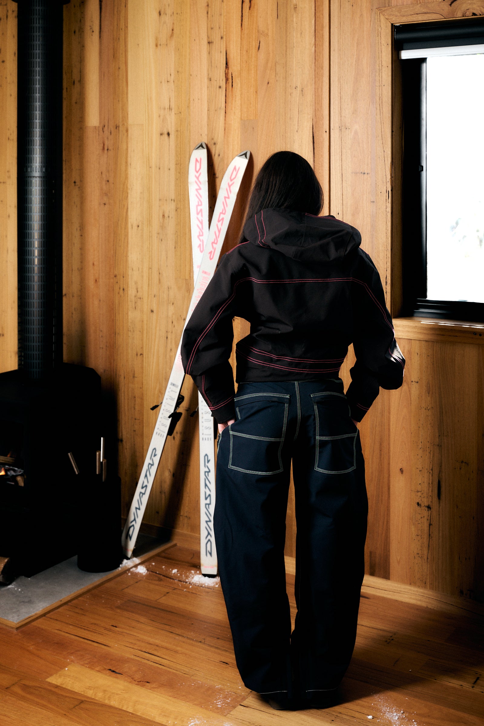NAVY SKI PANTS