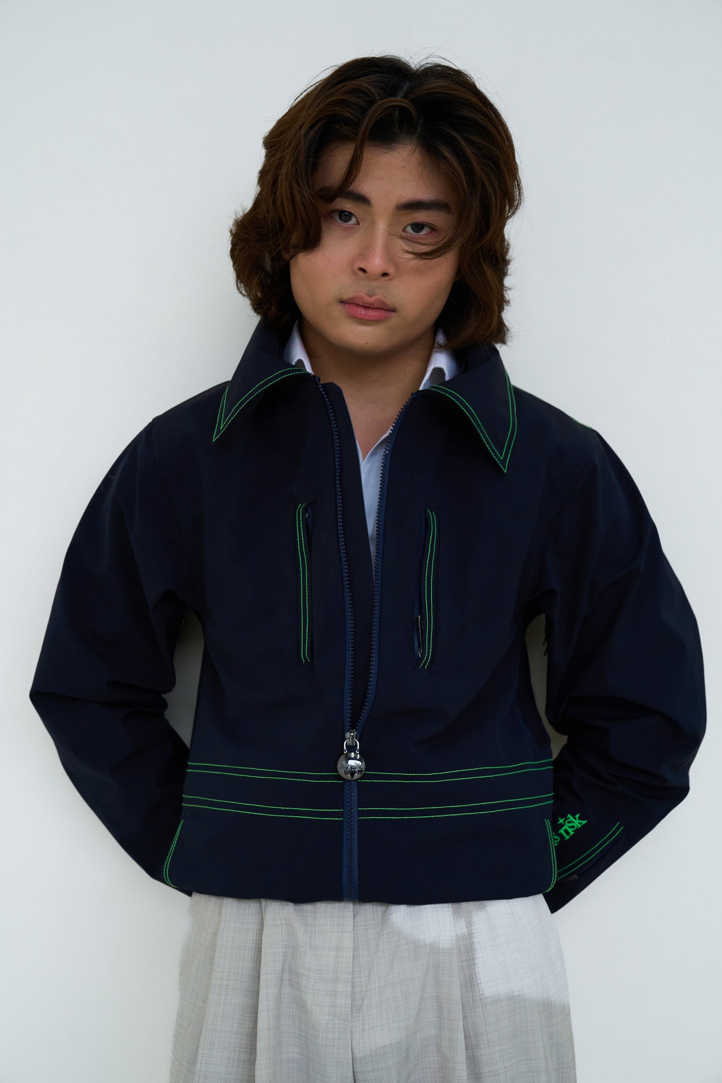 NAVY SKI JACKET