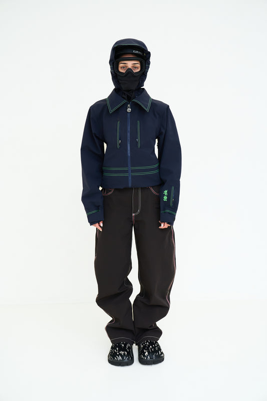 NAVY SKI JACKET
