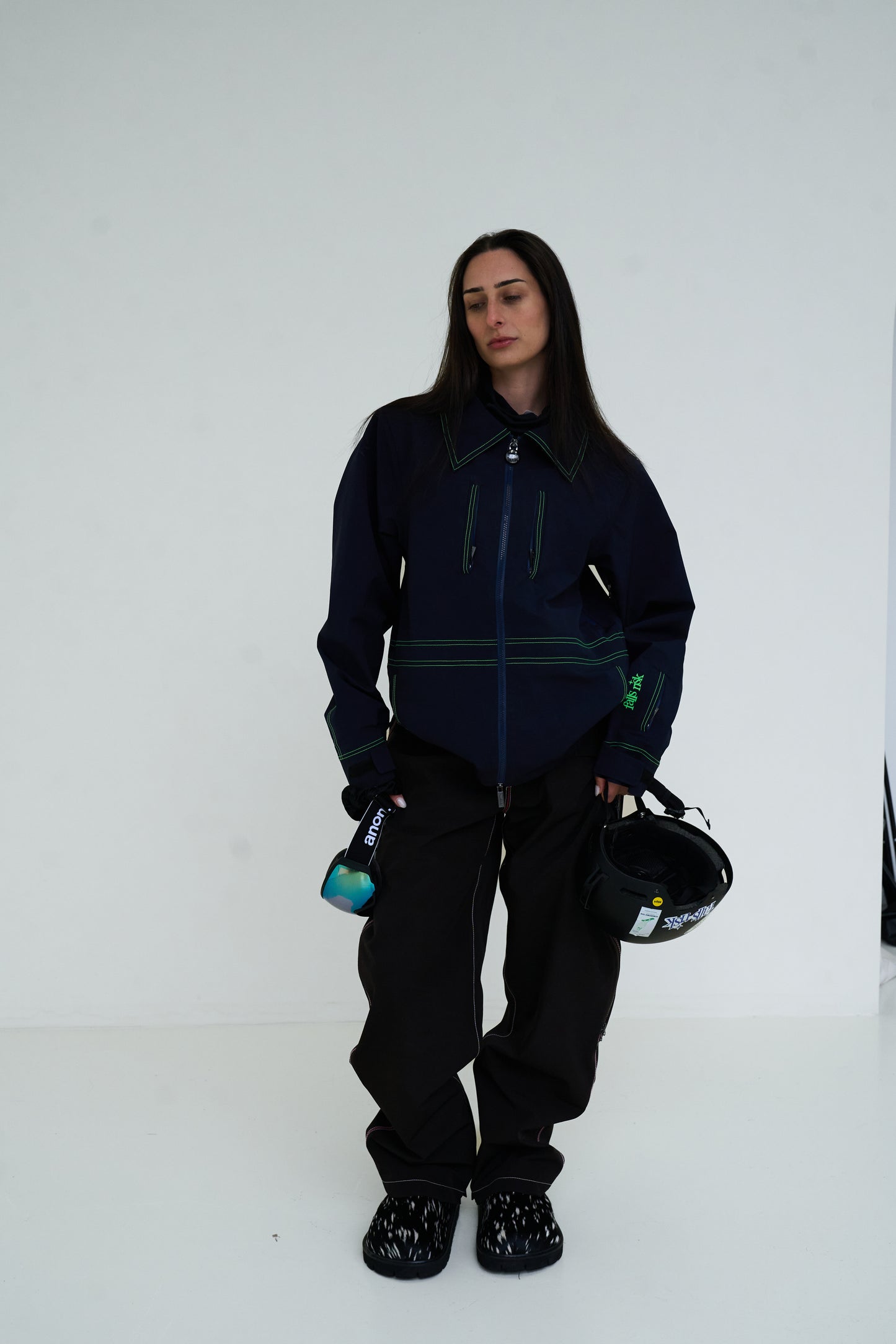 NAVY SKI JACKET