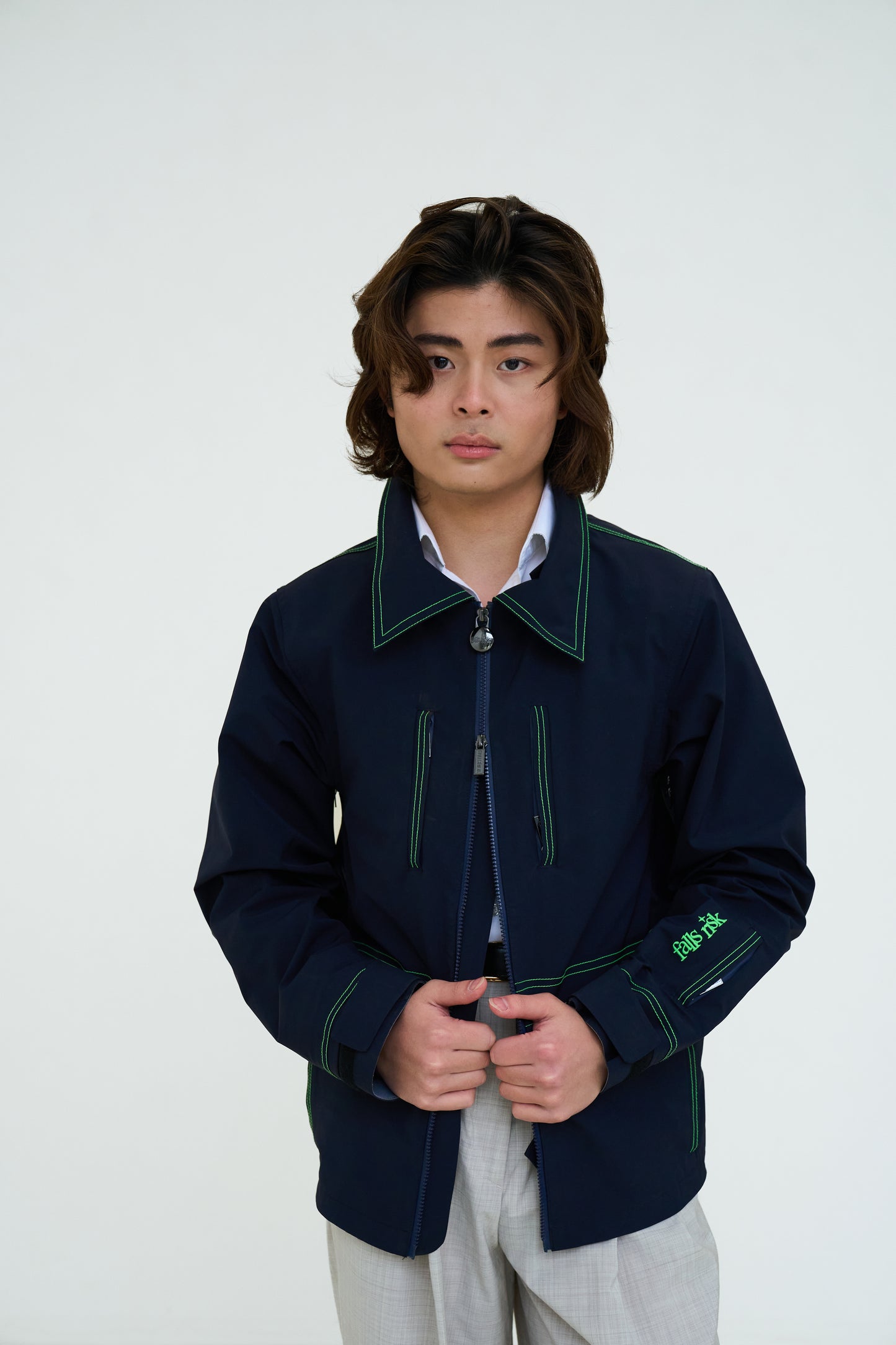 NAVY SKI JACKET