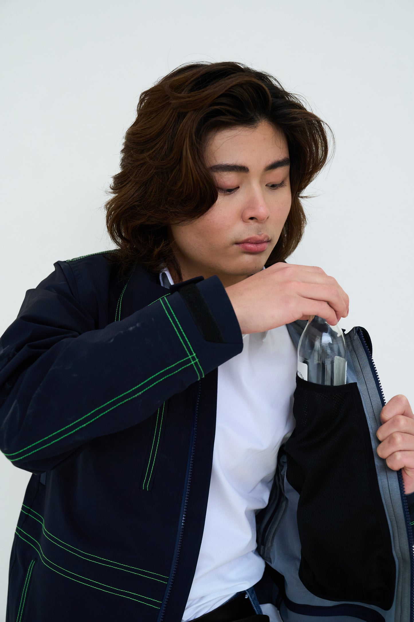 NAVY SKI JACKET